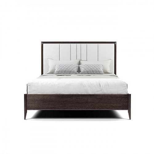 Кровать 160x200 с мягким изголовьем Тоскана, Мореный Дуб